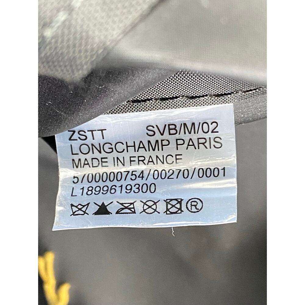 Longchamp Le Pliage Large Nylon Tote Shoulder Bag Dark Gray - Picture 16 of 16